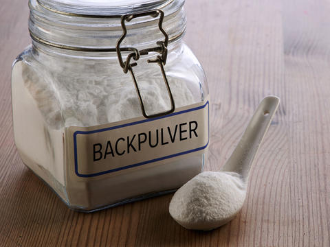 Das bekannte Hausmittel bei Sodbrennen Backpulver im Vorratsglas