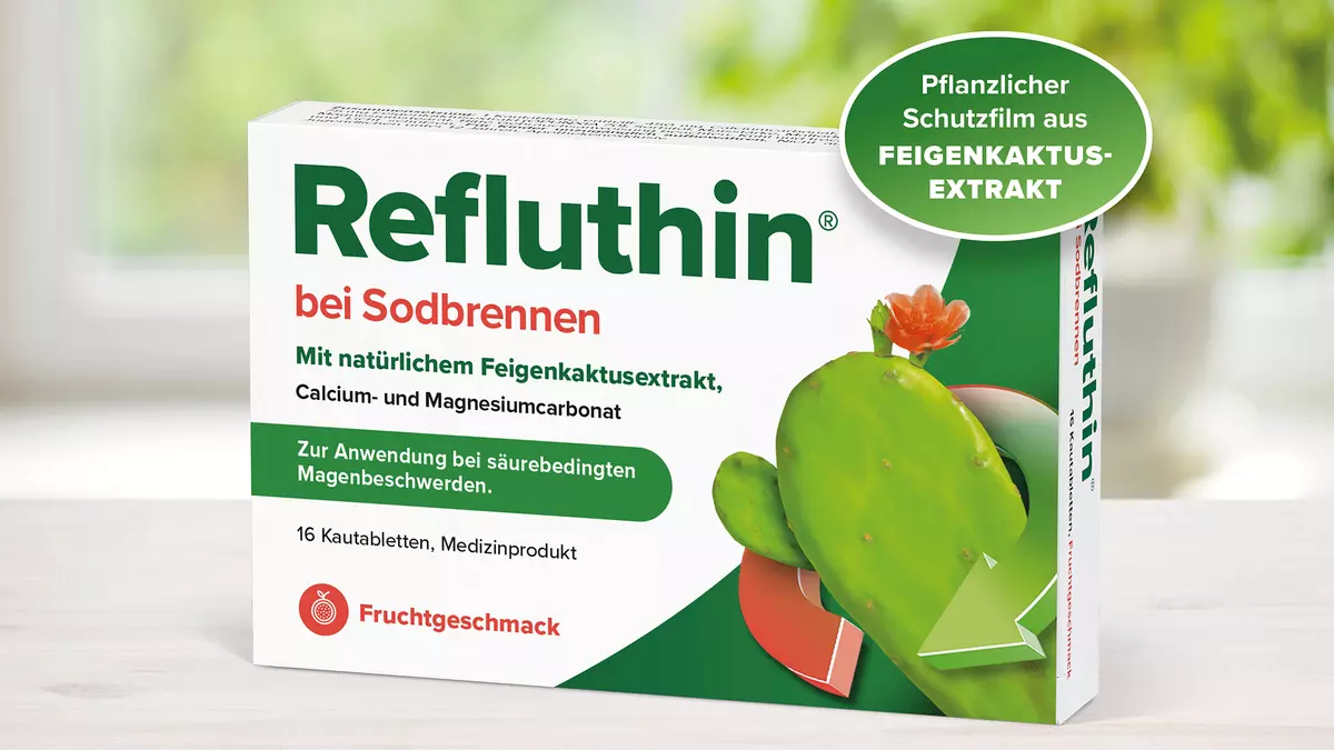 Refluthin bei Sodbrennen: Schnelle Linderung. Natrlicher Schutz.