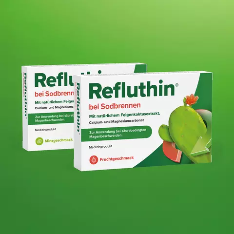 Packungsabbildung Refluhin bei Sodbrennen